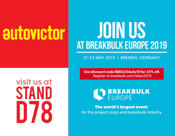 Autovictor partecipa a Breakbulk 2019