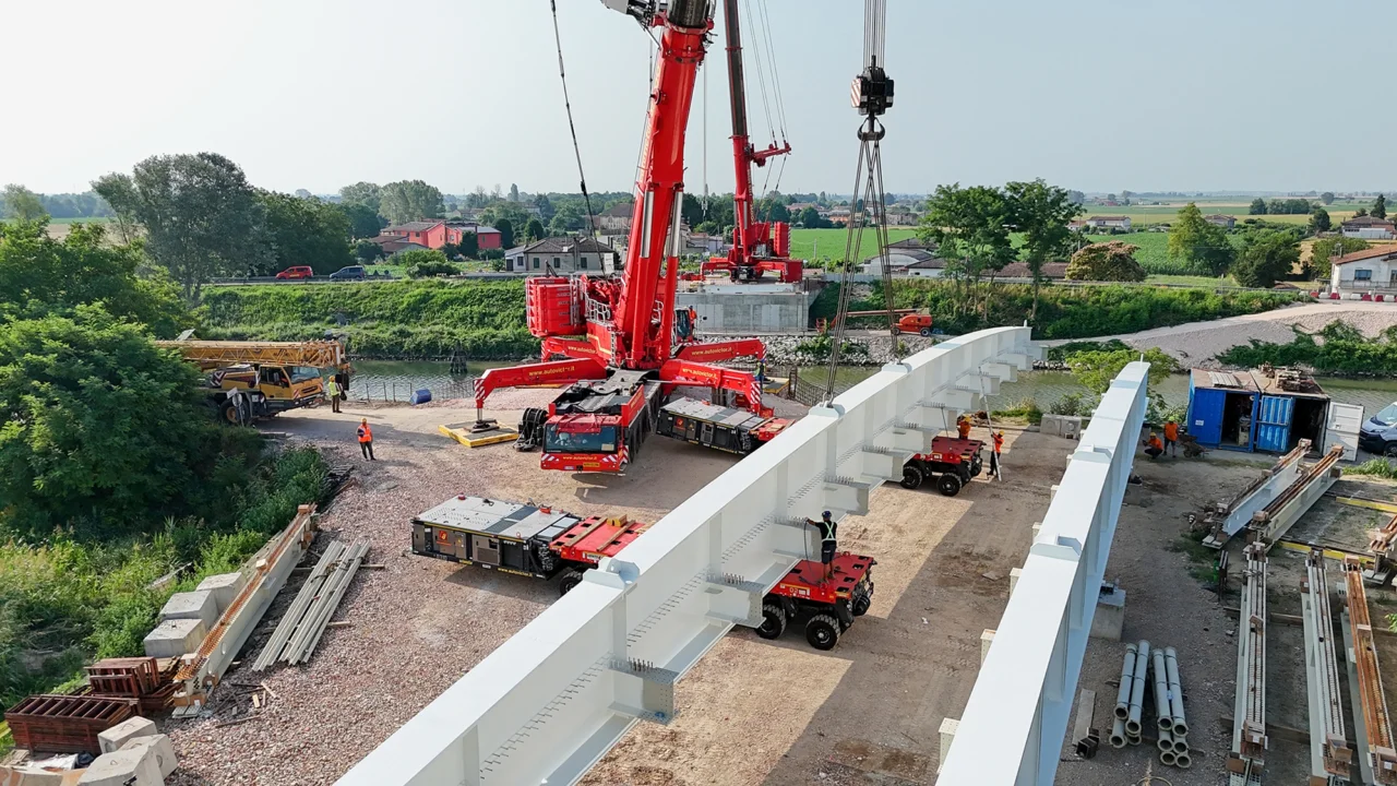 Installazione Ponte “Calà del Moro” Bagnolo di Po - 5