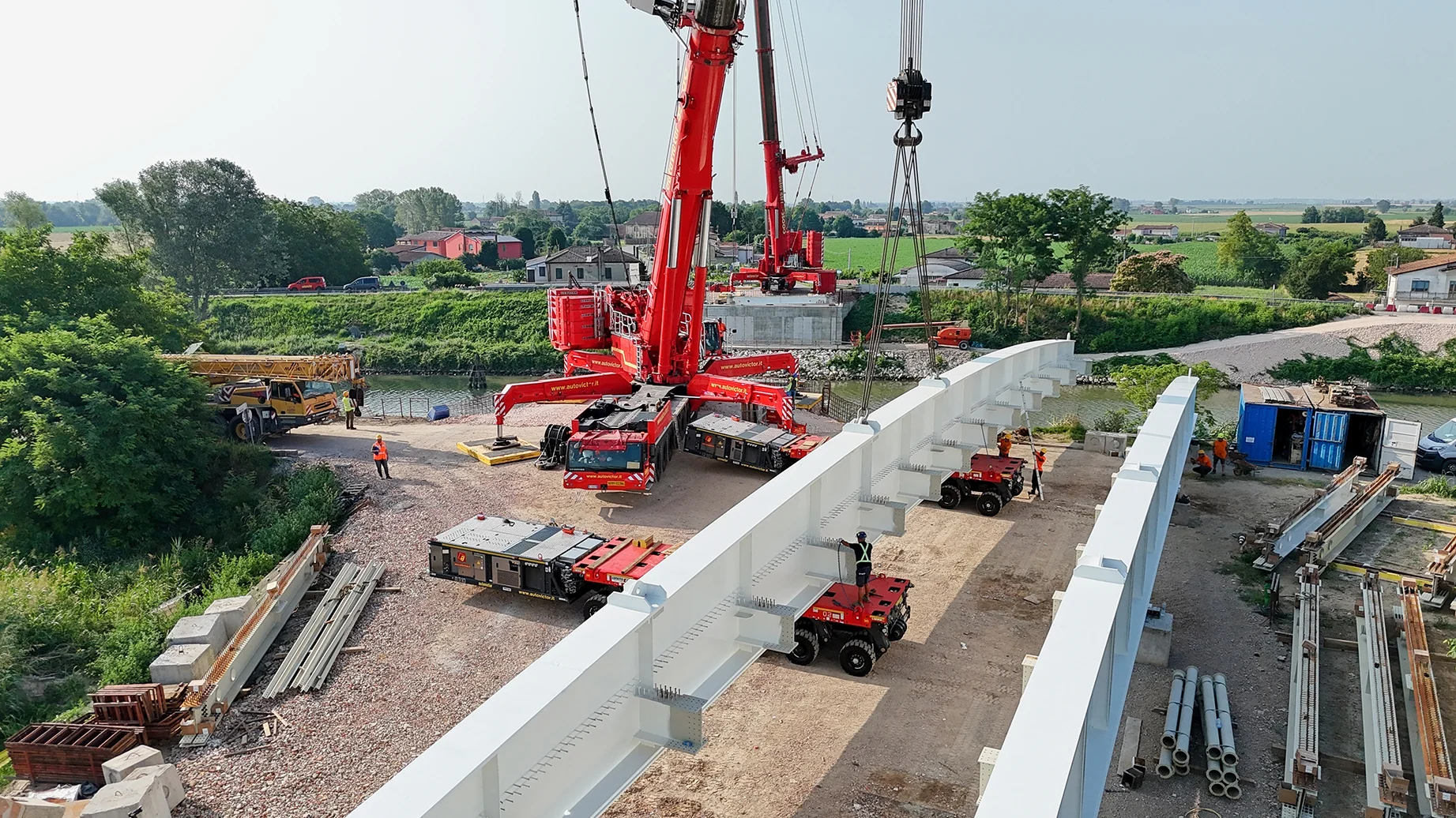 Installazione Ponte “Calà del Moro” Bagnolo di Po - 5