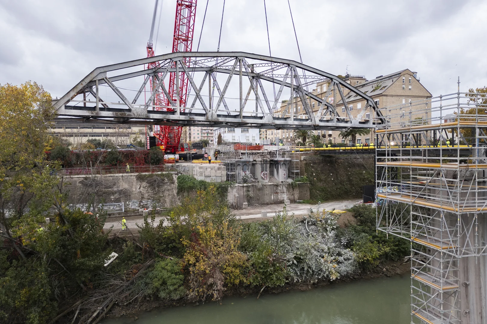 Smantellamento Ponte dell’Industria sul Tevere - 1