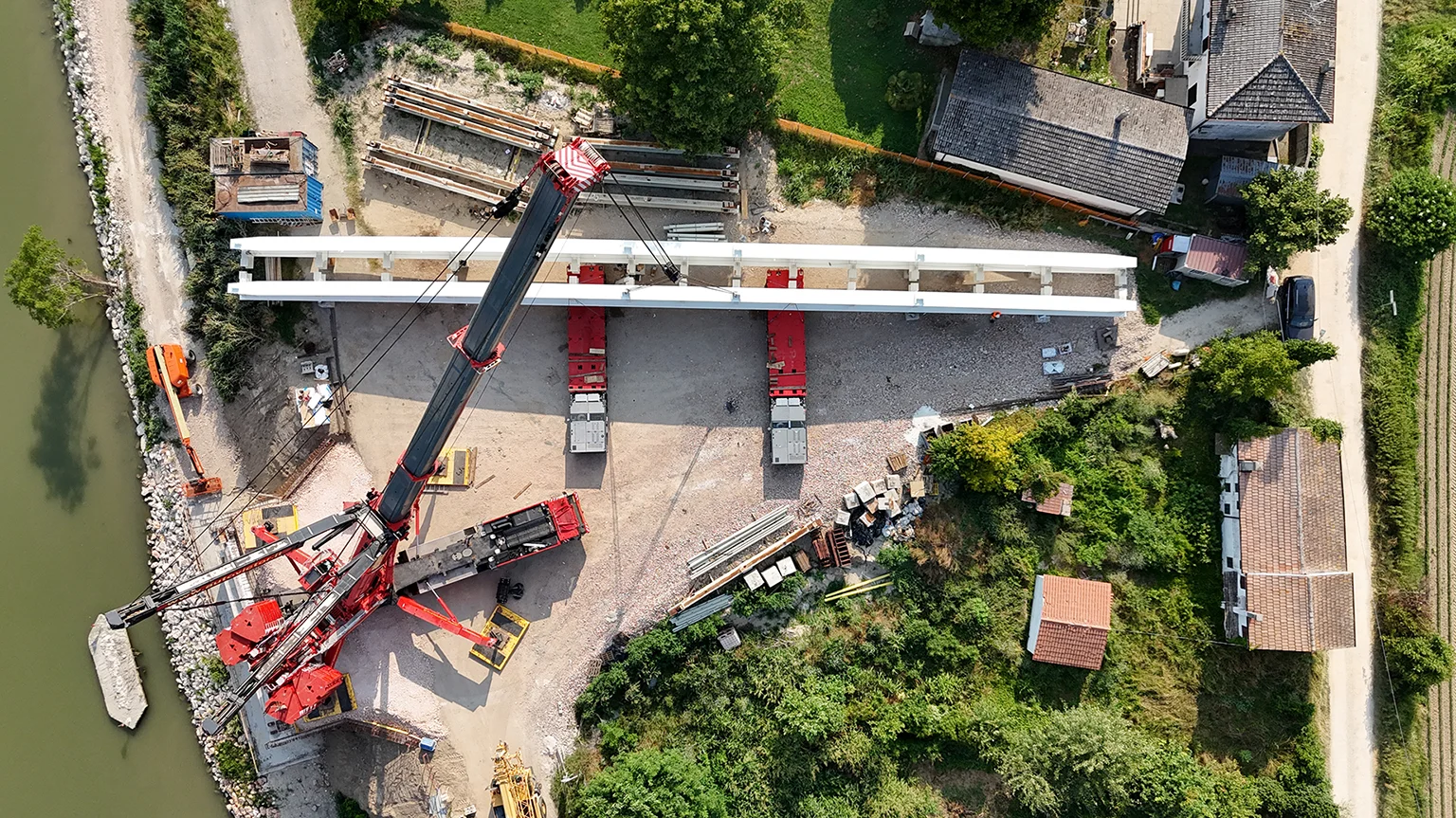 Installazione Ponte “Calà del Moro” Bagnolo di Po - 7