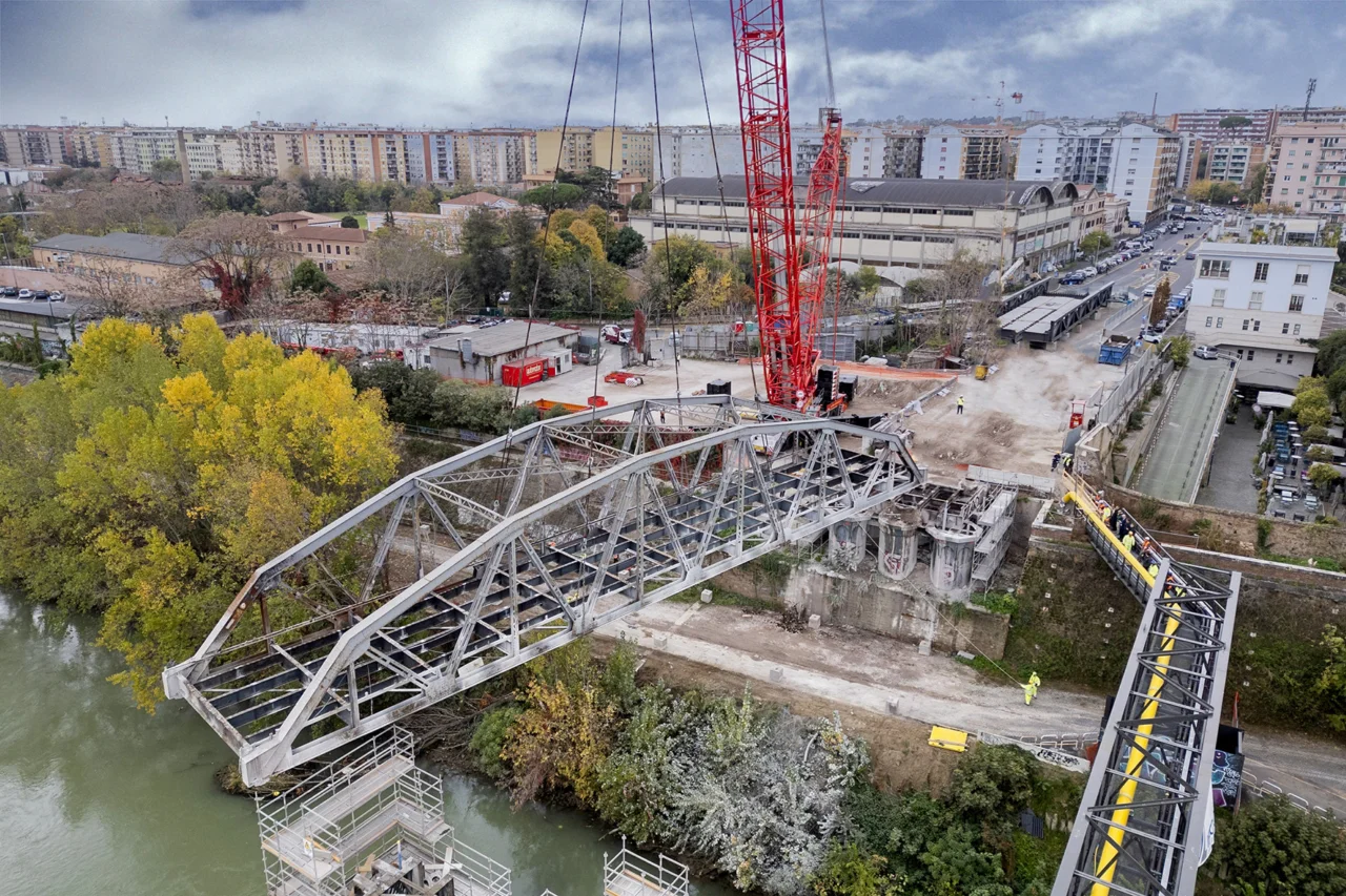 Smantellamento Ponte dell’Industria sul Tevere - 3