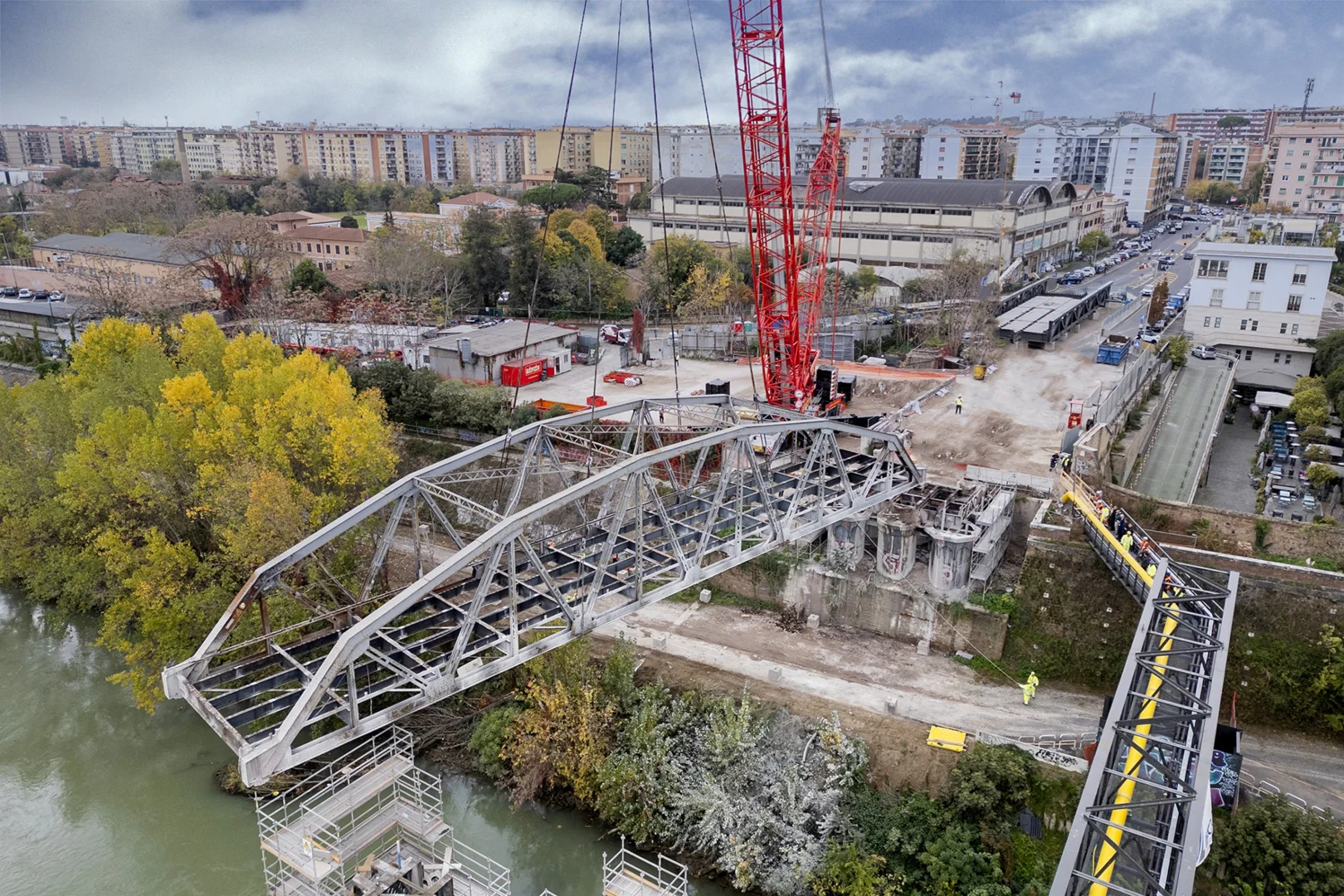 Smantellamento Ponte dell’Industria sul Tevere - 3