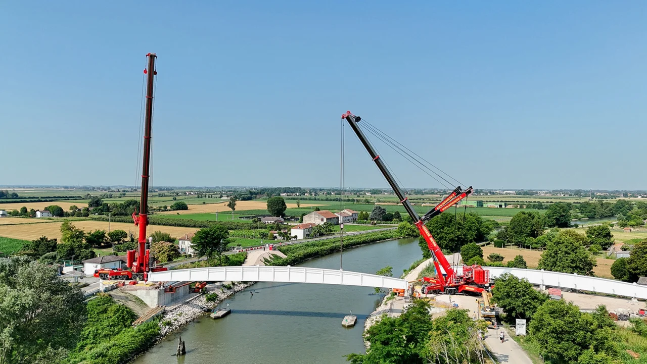 Installazione Ponte “Calà del Moro” Bagnolo di Po - 2