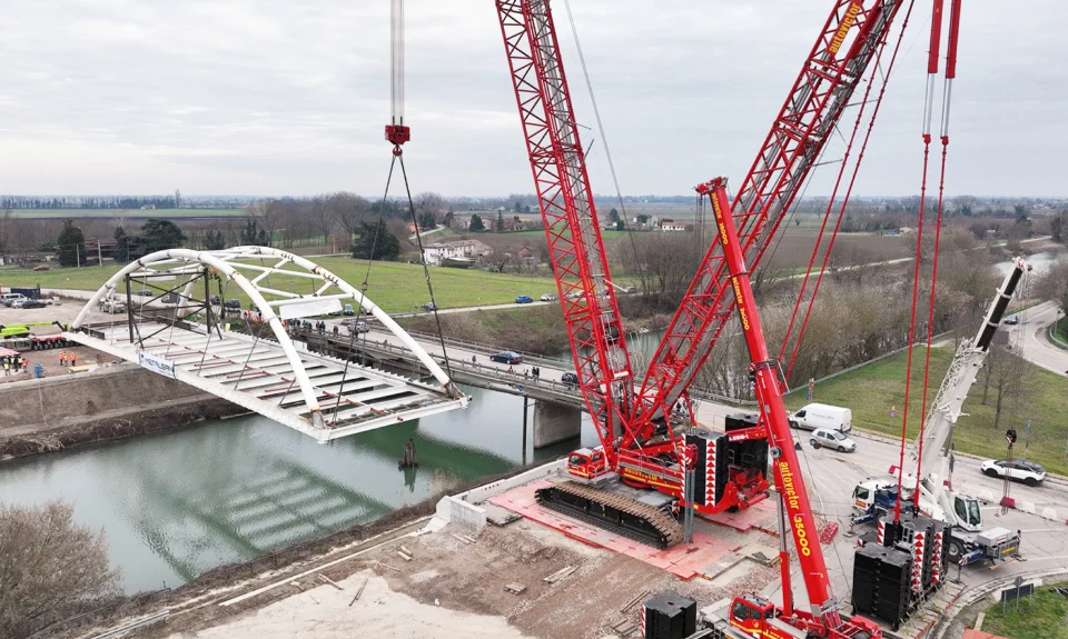 Installazione ponte di Trecenta (RO)
