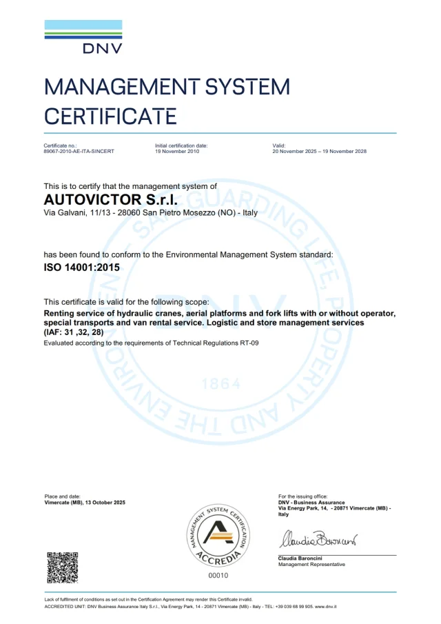 Environmental Certificate