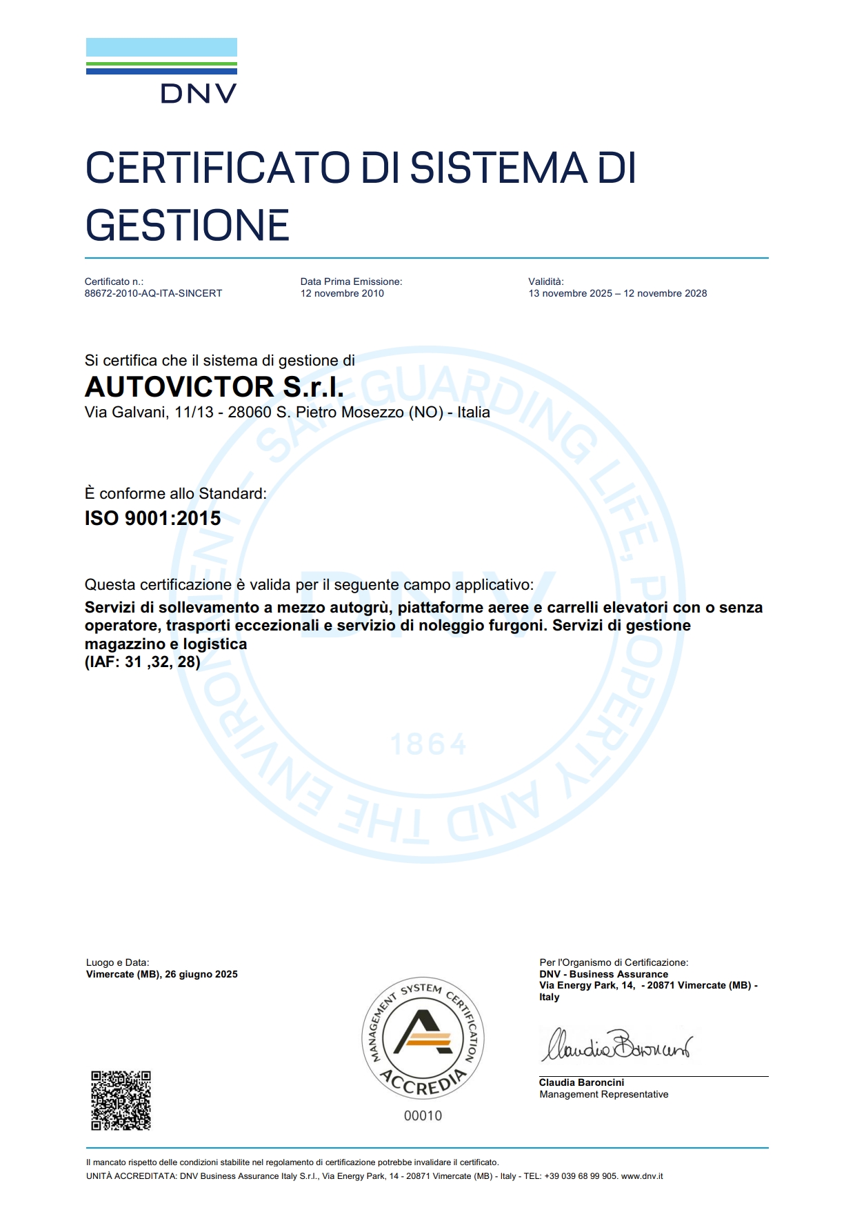 Certificazione di Qualità